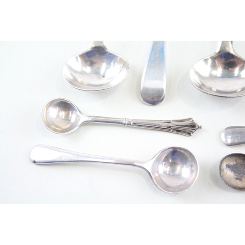 36 - 10X .925 STERLING SILVER CONDIMENT SPOONS INC GEORGIAN, VICTORIAN ETC