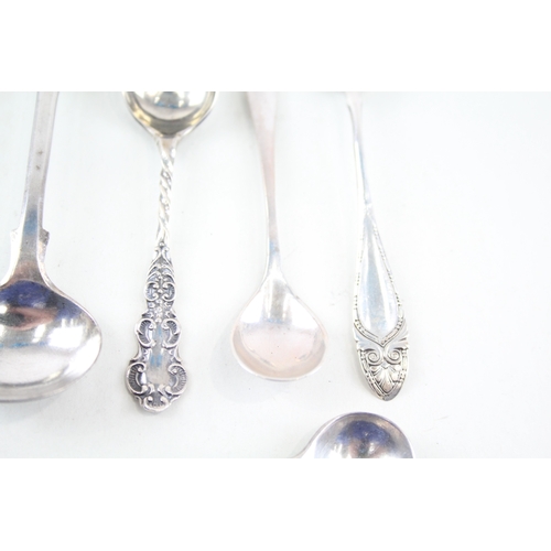 36 - 10X .925 STERLING SILVER CONDIMENT SPOONS INC GEORGIAN, VICTORIAN ETC