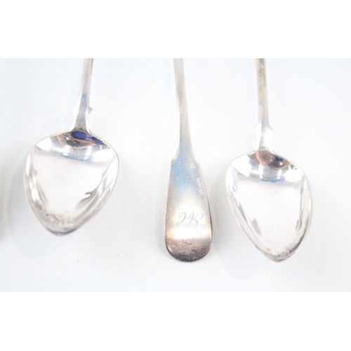 37 - 6X GEORGIAN .925 STERLING SILVER SCOTTISH TEASPOONS