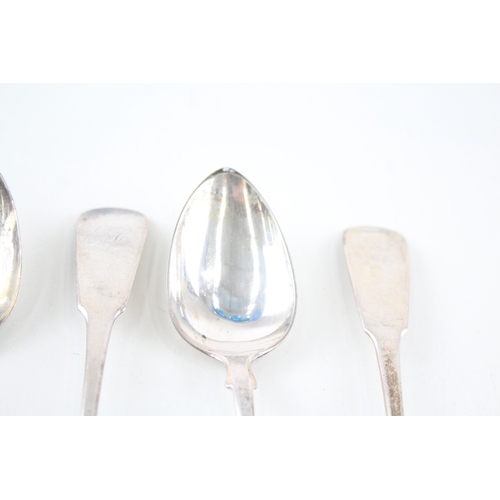 37 - 6X GEORGIAN .925 STERLING SILVER SCOTTISH TEASPOONS