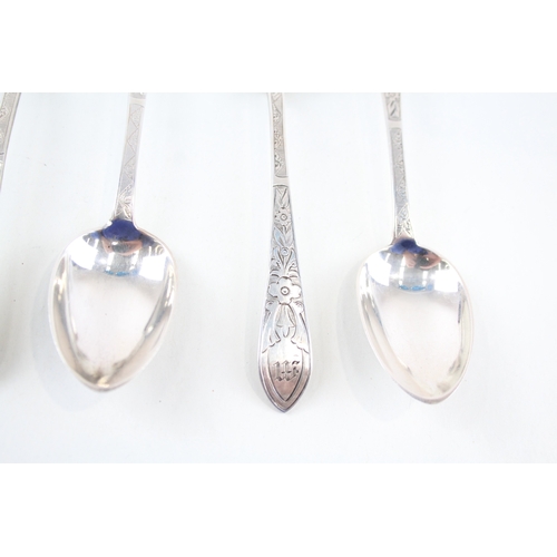 38 - 6X TIFFANY & CO. .925 STERLING SILVER SCOTTISH TEASPOONS