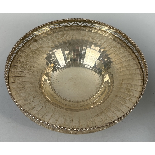 45 - A SILVER PEDESTAL BOWL Weight: 290gms