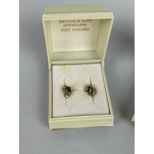 57 - TWO PAIRS OF 9CT GOLD EARRINGS Weight: 3gms