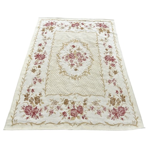 726 - A FRENCH CHENILLE CARPET 236cm x 167cm