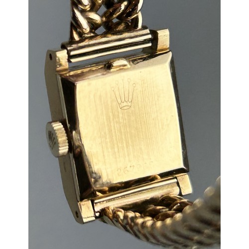 28 - AN 14CT GOLD LADIES ROLEX PRECISION WRISTWATCH Weight: 42.4gms