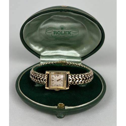 28 - AN 14CT GOLD LADIES ROLEX PRECISION WRISTWATCH Weight: 42.4gms