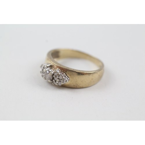 118 - A 9CT GOLD DIAMOND DRESS RING Weight: 3gms