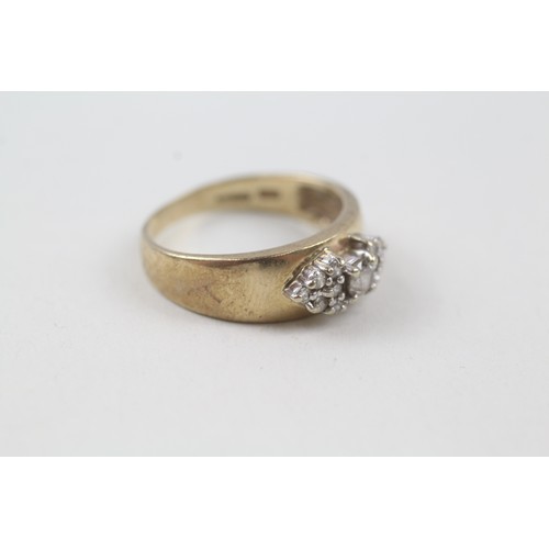 118 - A 9CT GOLD DIAMOND DRESS RING Weight: 3gms