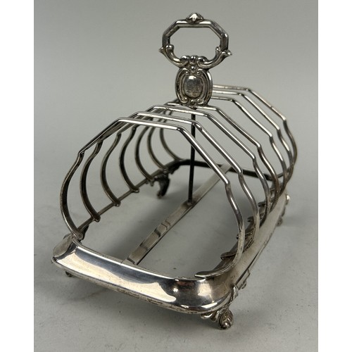 259 - AN ANTIQUE SILVER TOAST RACK Weight: 300gms