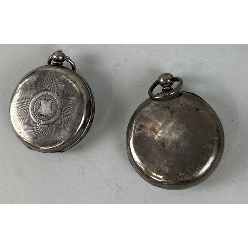 272 - TWO SILVER POCKET WATCHES (2) Total weight: 227gms