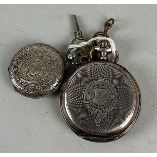 294 - TWO SILVER POCKET WATCHES Total weight: 95gms