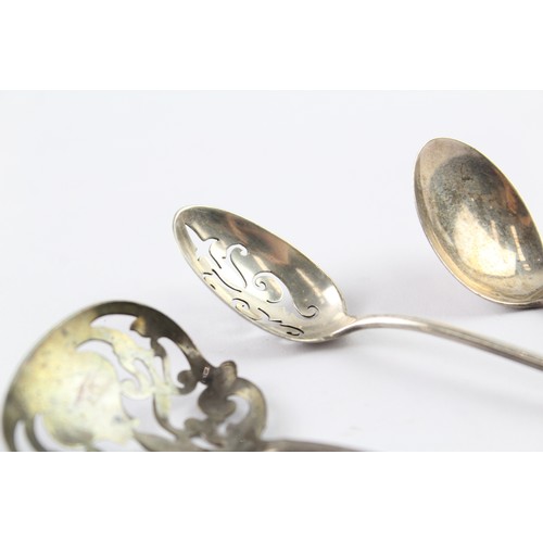 320 - THREE .925 STERLING SILVER SPOONS INCLUDING SIFTER

Weight: 43gms