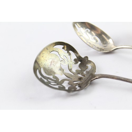 320 - THREE .925 STERLING SILVER SPOONS INCLUDING SIFTER

Weight: 43gms