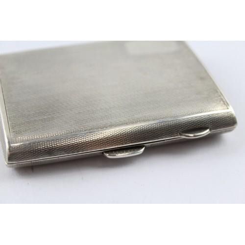 337 - A VINTAGE 1930's .925 STERLING SILVER CIGARETTE CASE

Weight: 87gms