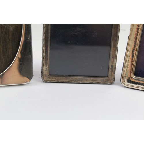 334 - THREE .925 STERLING SILVER PHOTOGRAPH FRAMES