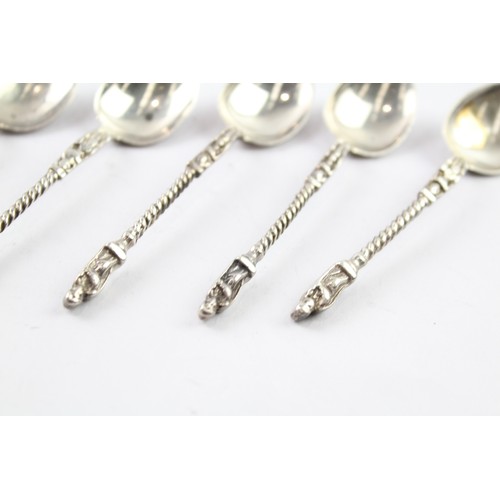 347 - A COLLECTION OF ANTIQUE .925 STERLING SILVER VICTORIAN APOSTLE SPOONS

Weight: 54gms