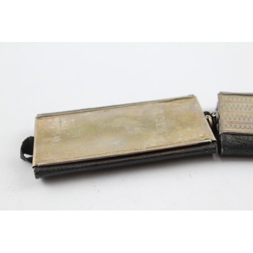 356 - TWO .925 STERLING SILVER DETAILED STAMP/NOTEBOOK CASES (2)