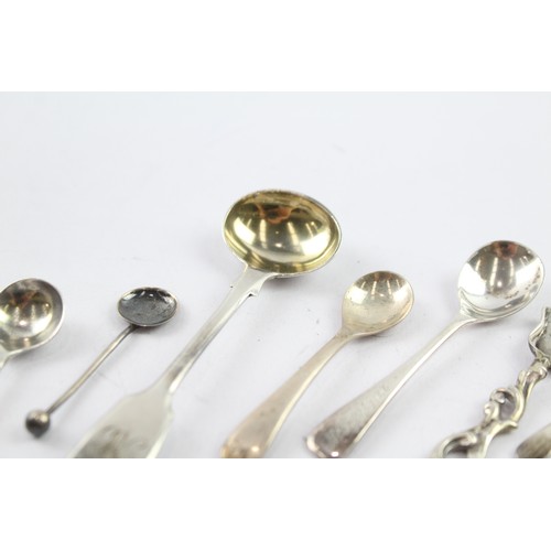 359 - TWELVE .925 STERLING SILVER CONDIMENT SPOONS INCLUDING VICTORIAN (12)

Weight: 64gms