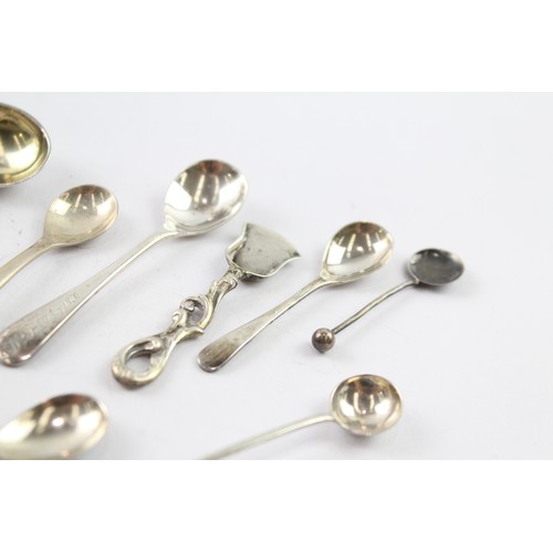 359 - TWELVE .925 STERLING SILVER CONDIMENT SPOONS INCLUDING VICTORIAN (12)

Weight: 64gms