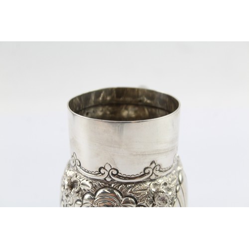 369 - A .925 STERLING SILVER CREAM JUG