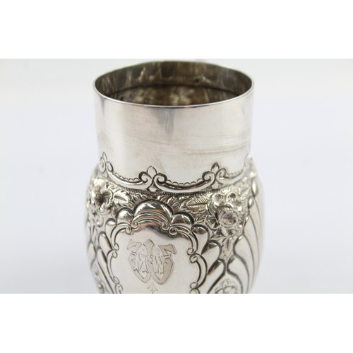 369 - A .925 STERLING SILVER CREAM JUG