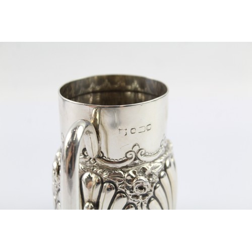 369 - A .925 STERLING SILVER CREAM JUG