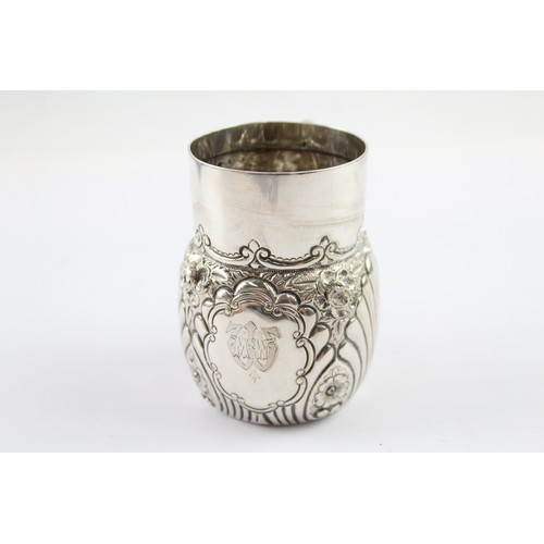 369 - A .925 STERLING SILVER CREAM JUG