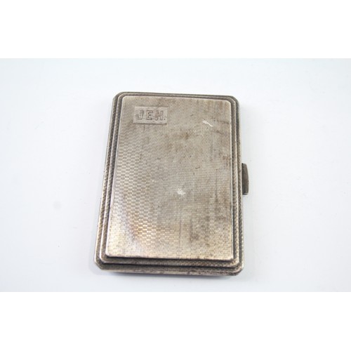 381 - A .925 STERLING SILVER CIGARETTE CASE VINTAGE ART DECO

Weight: 71gms