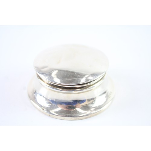 398 - AN ANTIQUE .925 STERLING SILVER FILLED JEWELLERY BOX