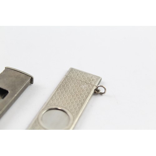 416 - TWO .925 STERLING SILVER CIGAR CUTTERS Weight: 38gms