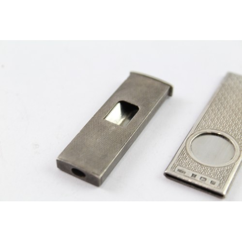 416 - TWO .925 STERLING SILVER CIGAR CUTTERS Weight: 38gms