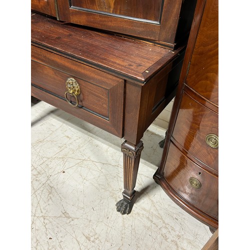 452 - A 19TH CENTURY MUSEUM COLLECTORS CABINET POSSIBLY REGENCY PERIOD Neoclassical in style with palladia... 