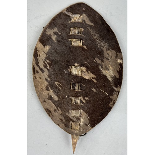 474 - A TRIBAL ANIMAL HIDE SHIELD FROM THE COLLECTION OF CAPTAIN JAMES MUDDLE Probably South Sea Island 25... 