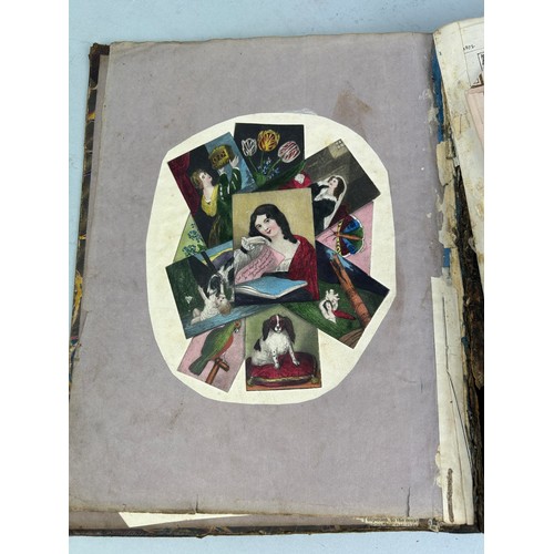 487 - A VICTORIAN SCRAP BOOK BY MARY MUDDLE, FAMILY OF CAPTAIN JAMES MUDDLE Numerous pages with cuttings, ... 