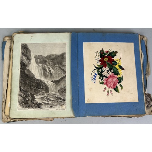 487 - A VICTORIAN SCRAP BOOK BY MARY MUDDLE, FAMILY OF CAPTAIN JAMES MUDDLE Numerous pages with cuttings, ... 