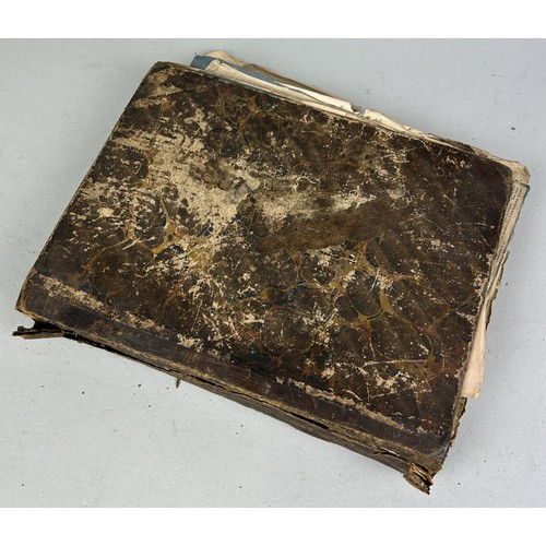 487 - A VICTORIAN SCRAP BOOK BY MARY MUDDLE, FAMILY OF CAPTAIN JAMES MUDDLE Numerous pages with cuttings, ... 