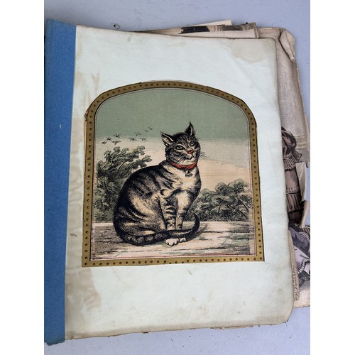 487 - A VICTORIAN SCRAP BOOK BY MARY MUDDLE, FAMILY OF CAPTAIN JAMES MUDDLE Numerous pages with cuttings, ... 