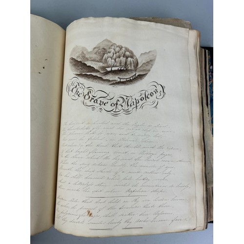 499 - A VICTORIAN SCRAP BOOK BELONGING TO A RELATIVE OF CAPTAIN JAMES MUDDLE, Exceptionally detailed, well... 