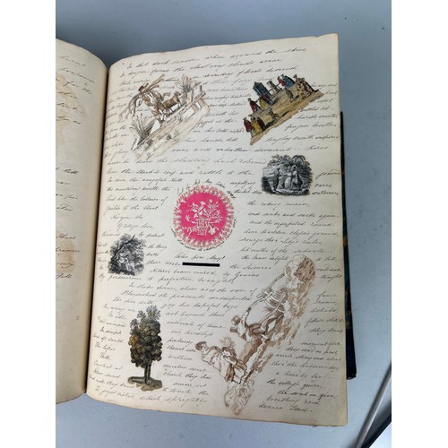 499 - A VICTORIAN SCRAP BOOK BELONGING TO A RELATIVE OF CAPTAIN JAMES MUDDLE, Exceptionally detailed, well... 