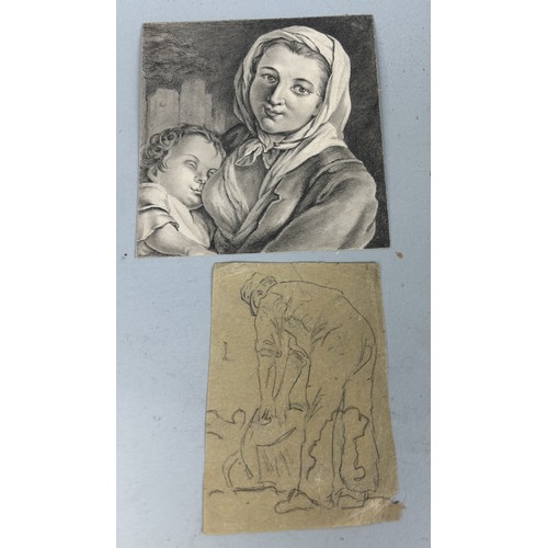 545 - A TWELVE COLLECTION OF OLD MASTER STYLE DRAWINGS (12) Including one after William Hogarth, another i... 