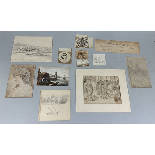 538 - A COLLECTION OF ELEVEN OLD MASTER STYLE DRAWINGS (11) Largest 20cm x 15cm One inscribed 'Study by Lo... 