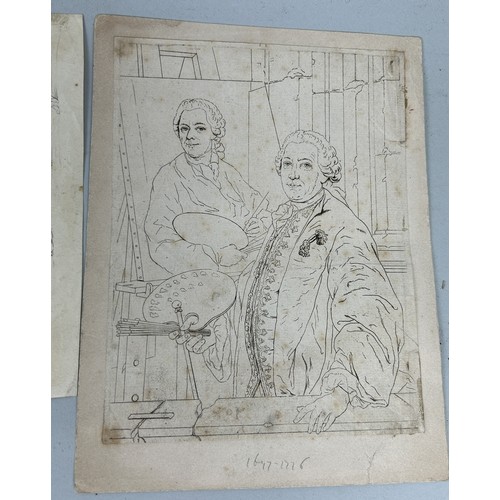 545 - A TWELVE COLLECTION OF OLD MASTER STYLE DRAWINGS (12) Including one after William Hogarth, another i... 