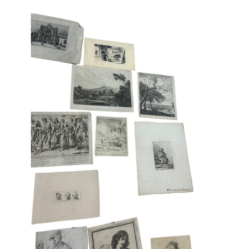 563 - A LARGE COLLECTION OF PRINTS AND ENGRAVINGS (QTY) 62cm x 40cm