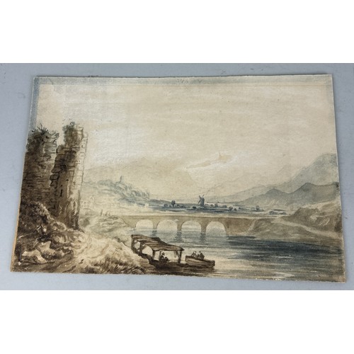 567 - FIVE 19TH CENTURY WATERCOLOUR PAINTINGS TO INCLUDE ONE BY EDUARDO DE MARTINO (5) Largest 27cm x 17cm... 