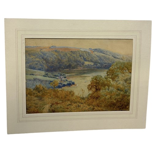 572 - CHARLES COLLINS (1851 - 1921): A 19TH CENTURY WATERCOLOUR PAINTING OF ST MAWES CORNWALL 38 x 27 cm S... 