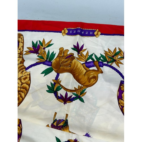 694 - A HERMES PARIS SILK SCARF 86 x 86 cm