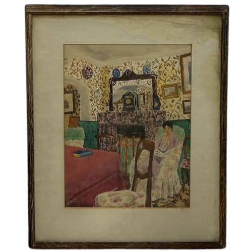 774 - WALTER TAYLOR (BRITISH 1860-1943): A WATERCOLOUR PAINTING ON PAPER DEPICTING A BRIGHTON INTERIOR Sig... 