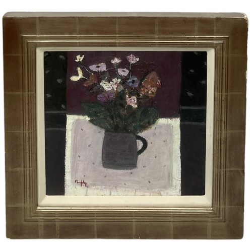 772 - SANDY MURPHY RSW RGI (SCOTTISH B.1956): AN OIL PAINTING ON BOARD 'GARDEN POSY' Provenance: Purchased... 