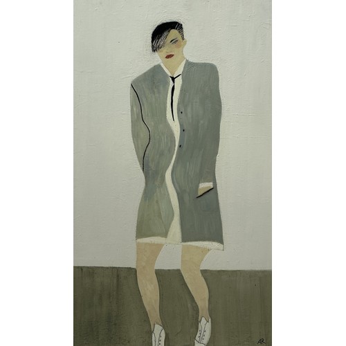 773 - ANNE ROTHENSTEIN: AN OIL PAINTING ON WOOD PANEL 'SNEAKERS 2' Provenance: Beaux Arts, Maddox Street L... 