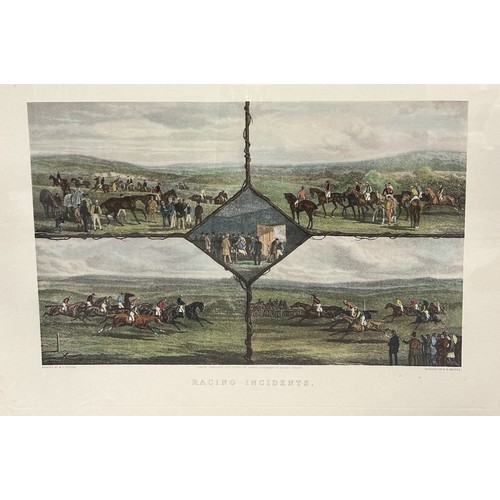 842 - AFTER W.J SHAYER: 'RACING INCIDENTS', ENGRAVING BY E.G HESTER Framed and glazed 76cm x 56cm